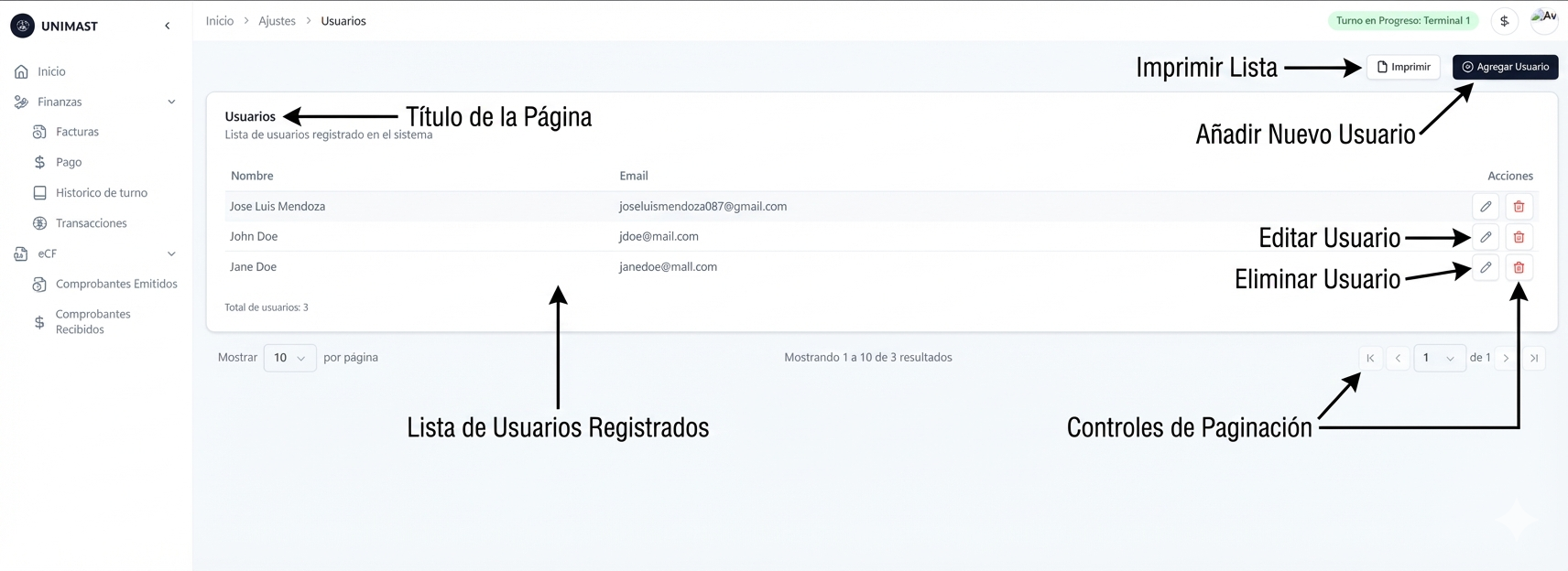 Tabla de Logs de Auditoría